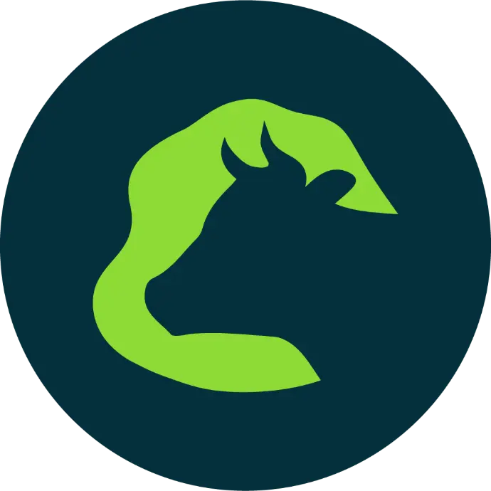 logo displaying cowsense icon